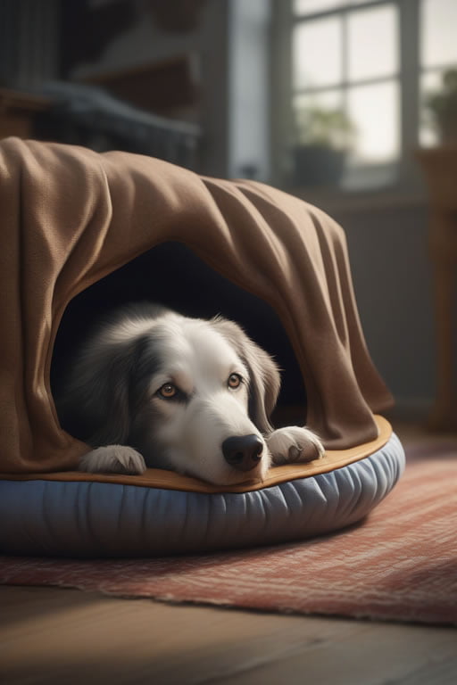 pet cozy home comfortable dog bed trending on artstation sharp focus studio photo intricate det 1