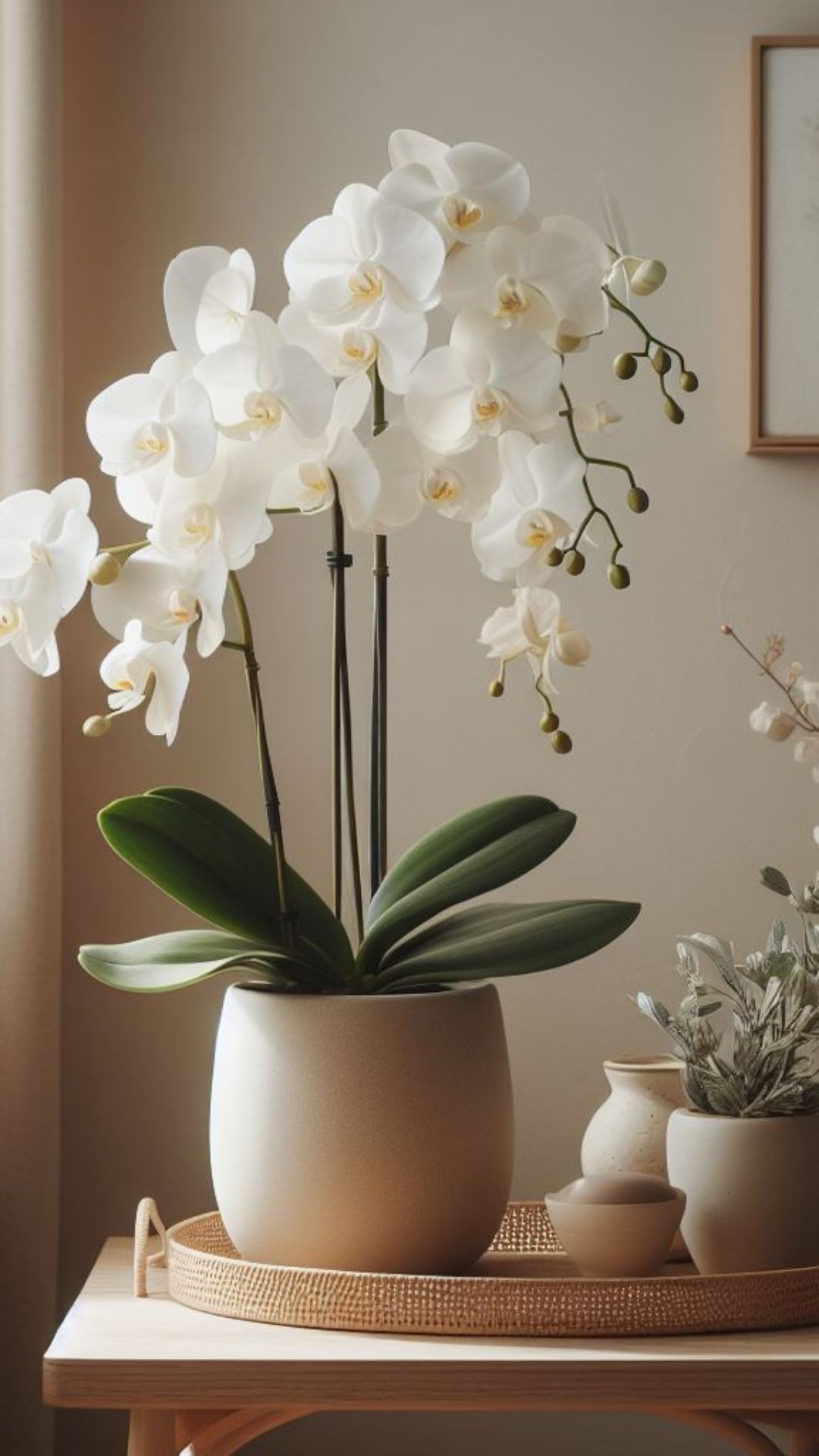 Beleza eterna: orquídeas brancas artificiais para decorar e encantar