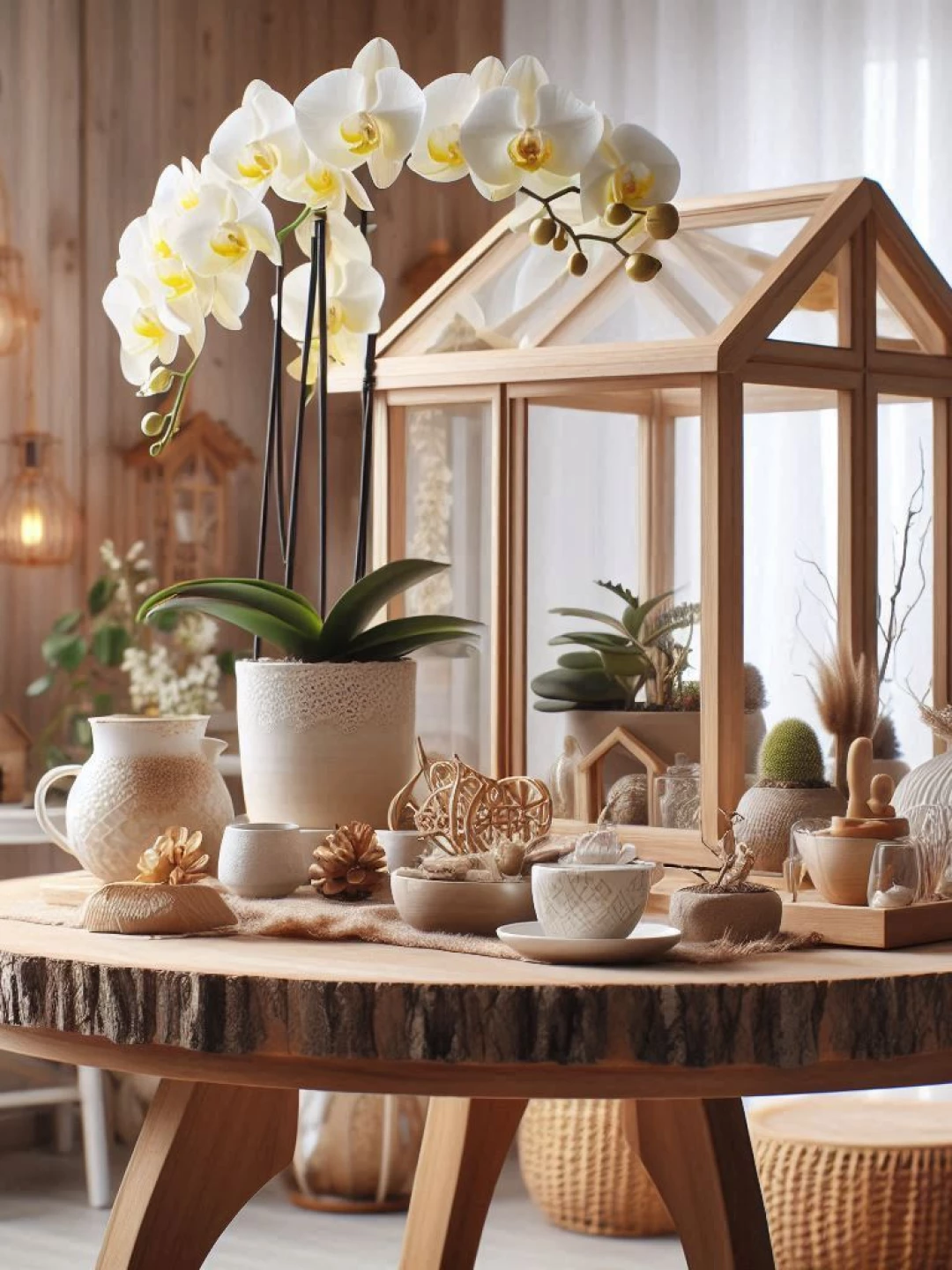 Dê um toque de charme ao seu lar com uma mesa rústica de madeira artesanal