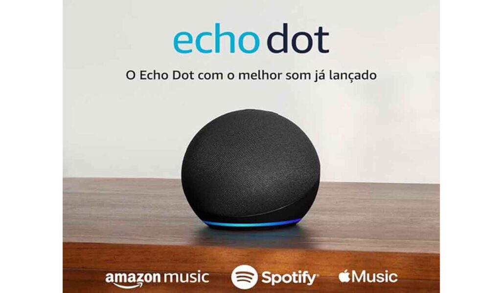 Descubra o Echo Dot 5ª geração a melhor experiência de som em um smart speaker